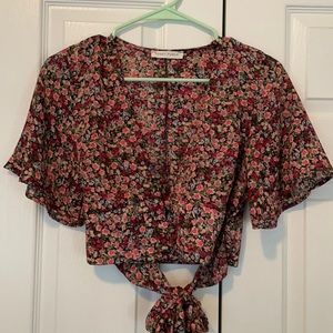 Floral crop top